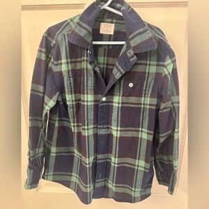 Crewcuts size 6-7 button down flannel shirt
